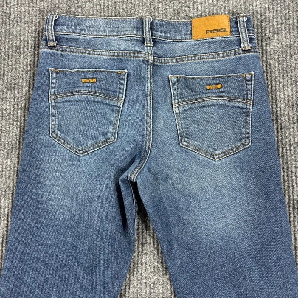 RSQ Slim Jeans Boys Size 14 Blue Denim Stretch Casual Everyday Wear